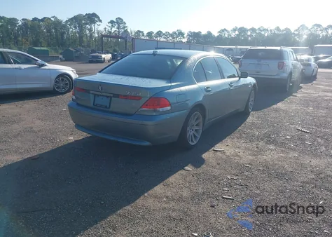 2003 BMW 745I from USA, damaged, VIN WBAGL63433DP62353